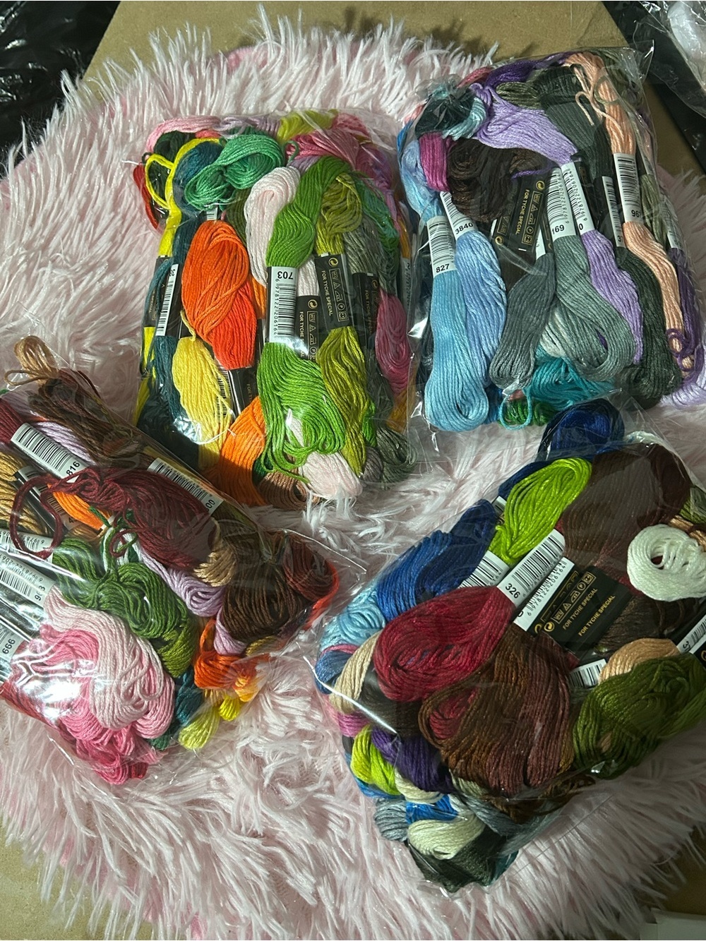 Assorted Embroidery Floss Thread Set - 50 Multicolor Skeins - Picture 3 of 3